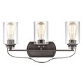 Thomas Market Square 20'' Wide 3Light Vanity Light, Oil Rubbed Bronze CN300311